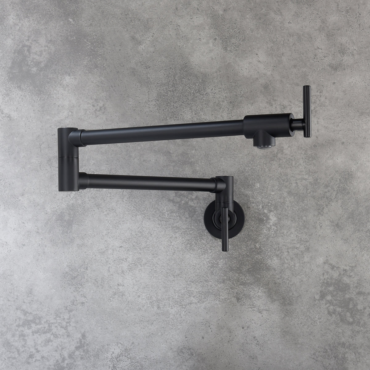 Pot Filler Faucet Wall Mount Matte Black - Image 2