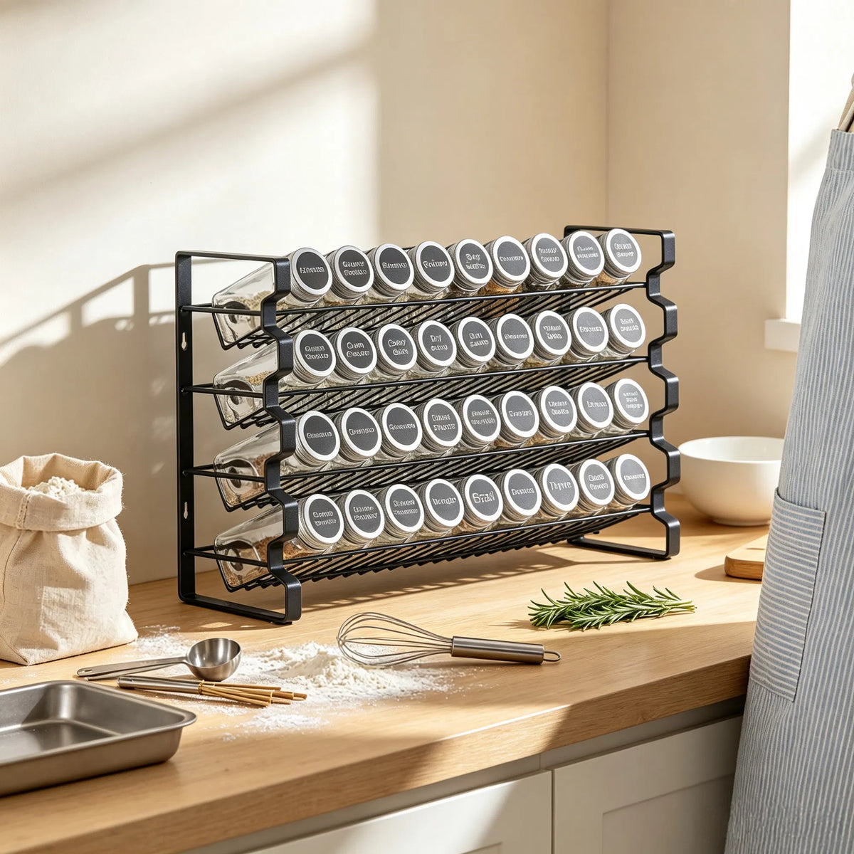 spice rack organizer for cabinet product angle 6
