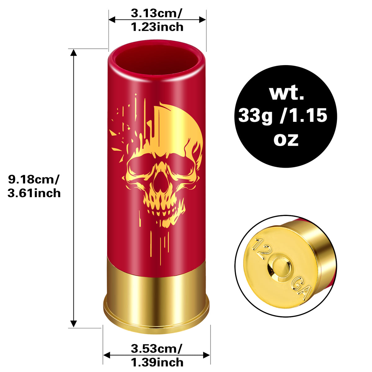 4pcs Skull Shot Glasses 1.5oz Reusable High Quality Plastic Bullet Cups For - Image 5