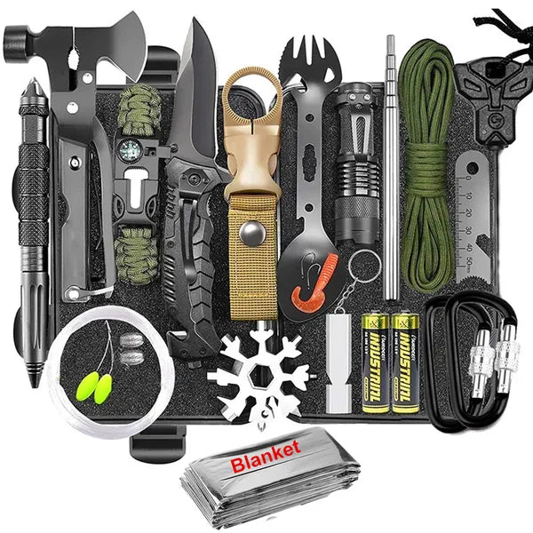 Emergency Survival Kit 30 In 1 Professional Survival Gear Equipment First Aid - Image 2