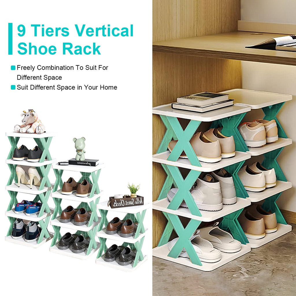 1pc 9tier narrow entryway shoe packaging and components