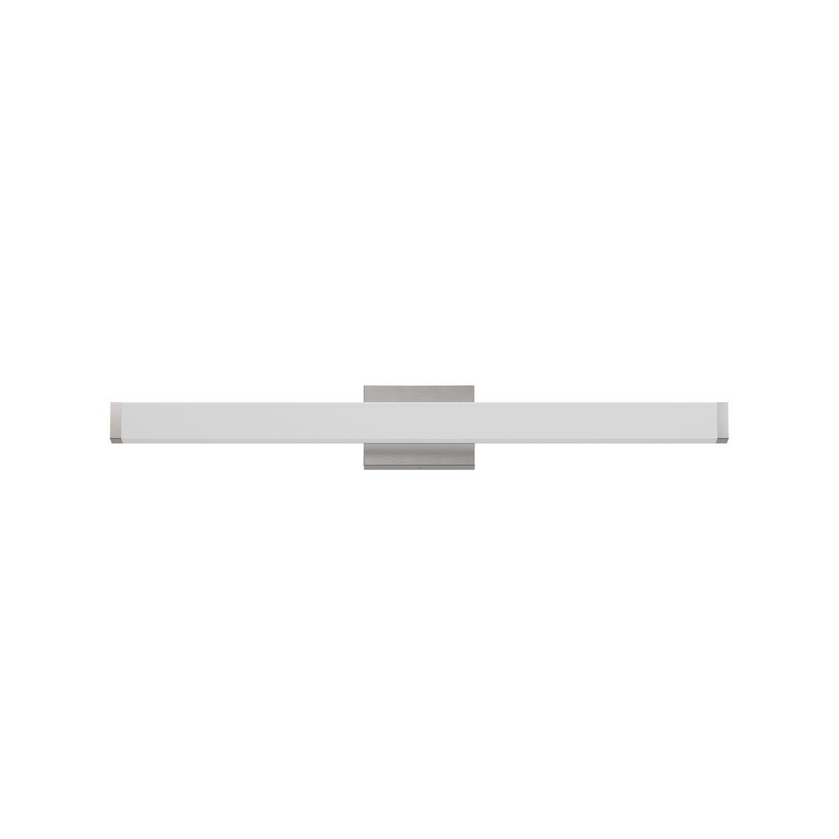 bathroom vanity light brushed nickel packaging and components