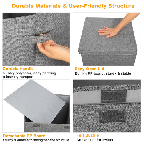 100L Foldable Laundry Hamper