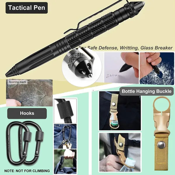 Emergency Survival Kit 30 In 1 Professional Survival Gear Equipment First Aid - Image 3