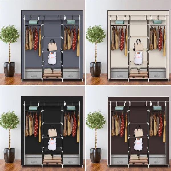 portable clothes closet non woven detail and structure