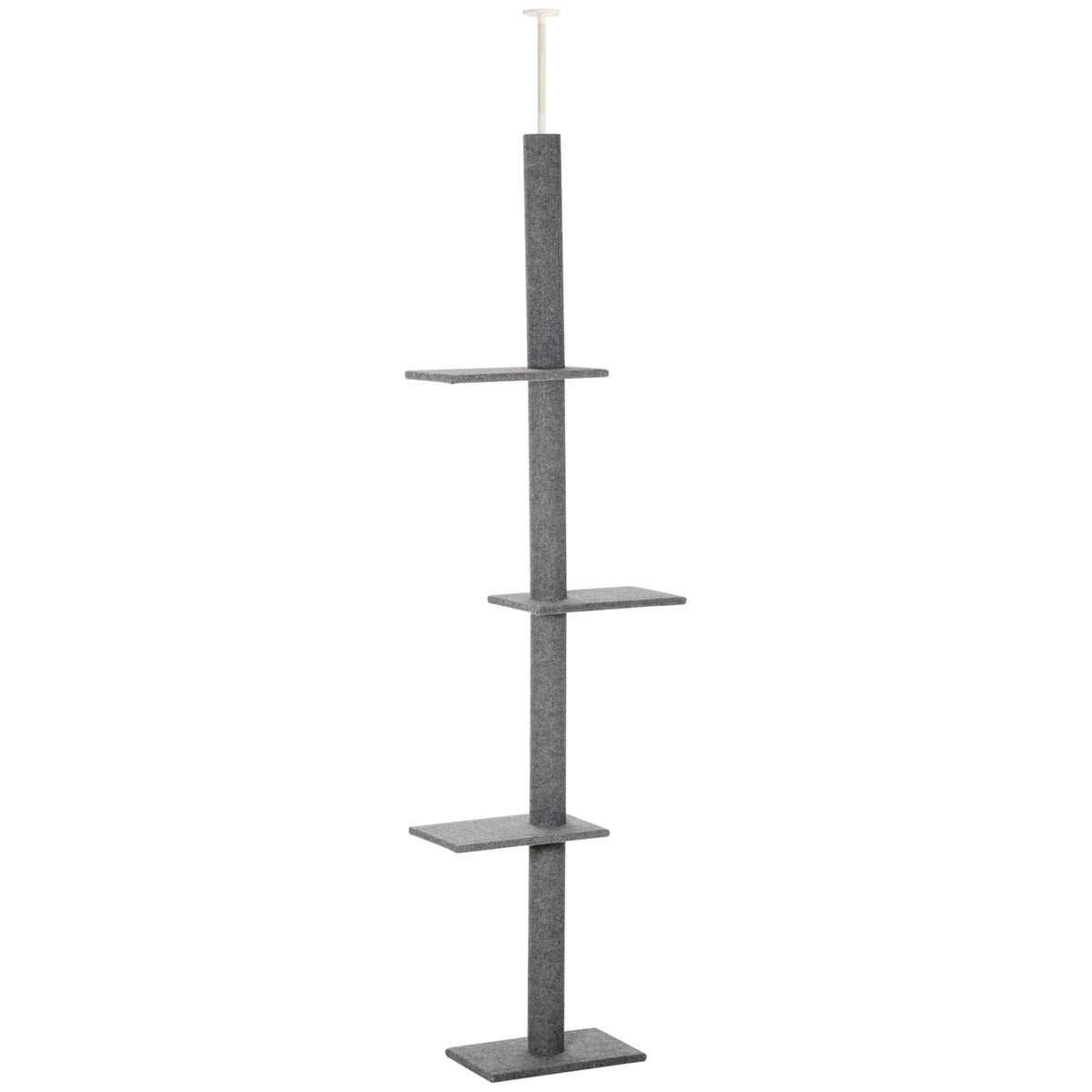 100" Floor To Ceiling Cat Tree w/ 3 Perches Activity Center for Kittens Cat - Image 4
