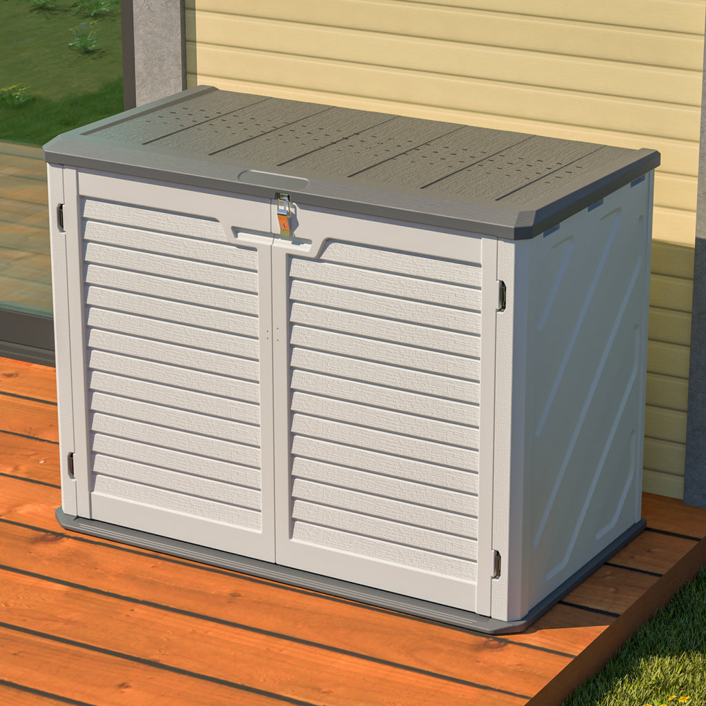 28 Cu.Ft. Horizontal Outdoor Storage Shed