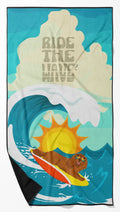 Surfer Dog Ruby Cavalier Spaniel Premium Beach Towel Oversized Blanket Pool - Image 6