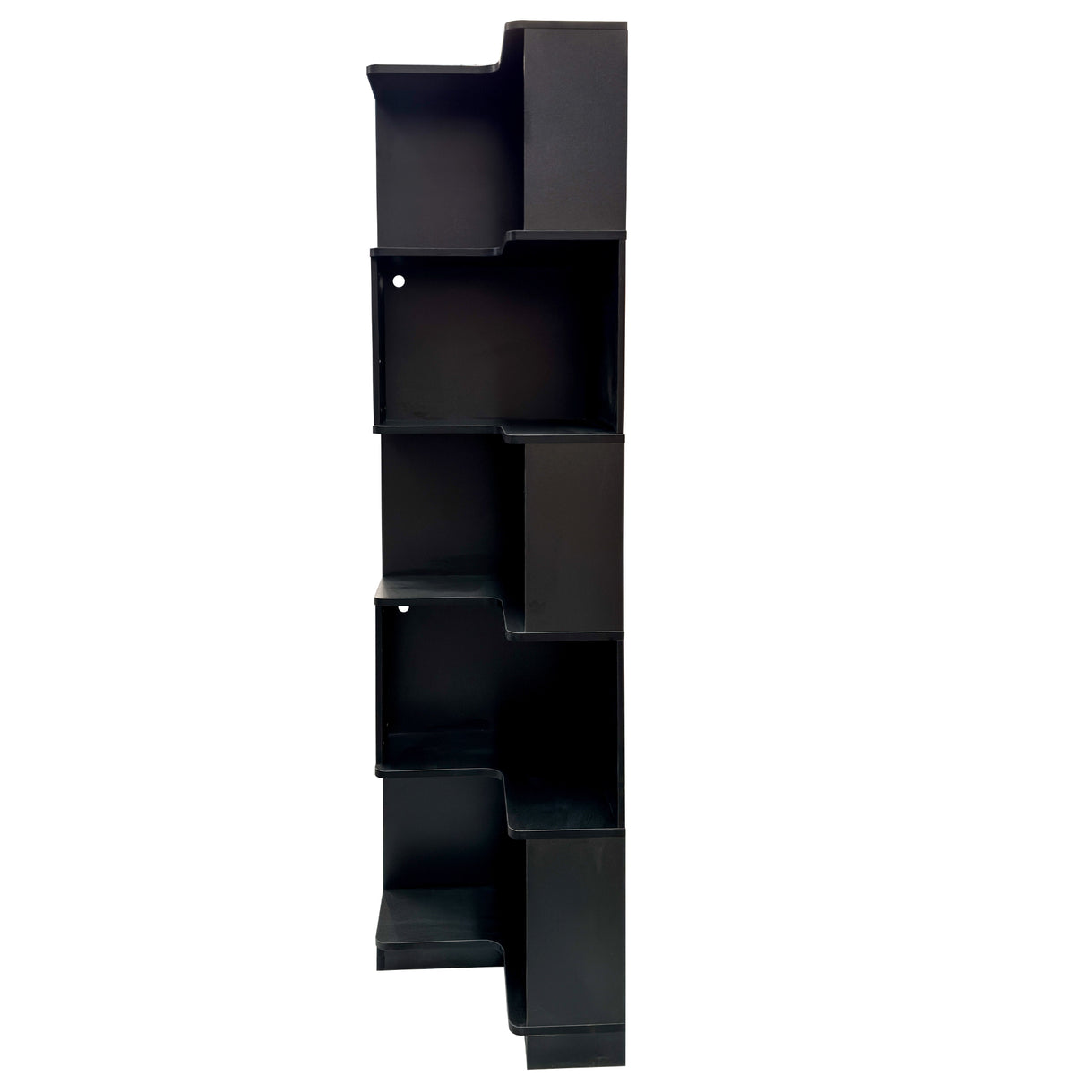 5-Tier Corner Bookshelf with LED Lights