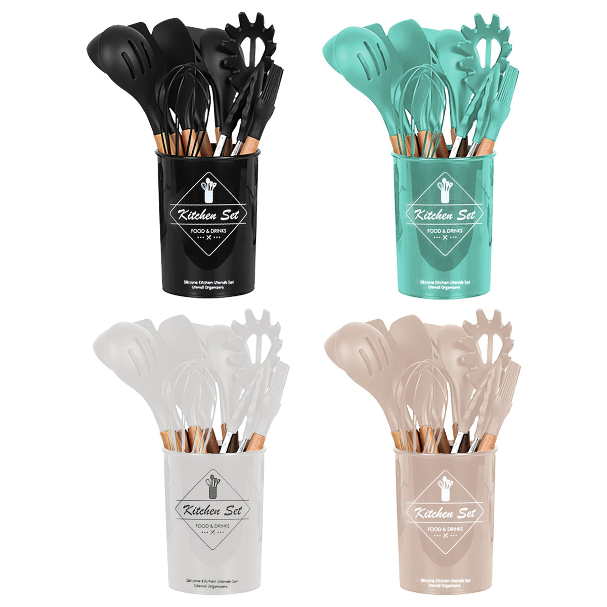 35 Piece Colors Options Set Of 35pcs Kitchen Cooking Utensils Spatula Baking Utensil