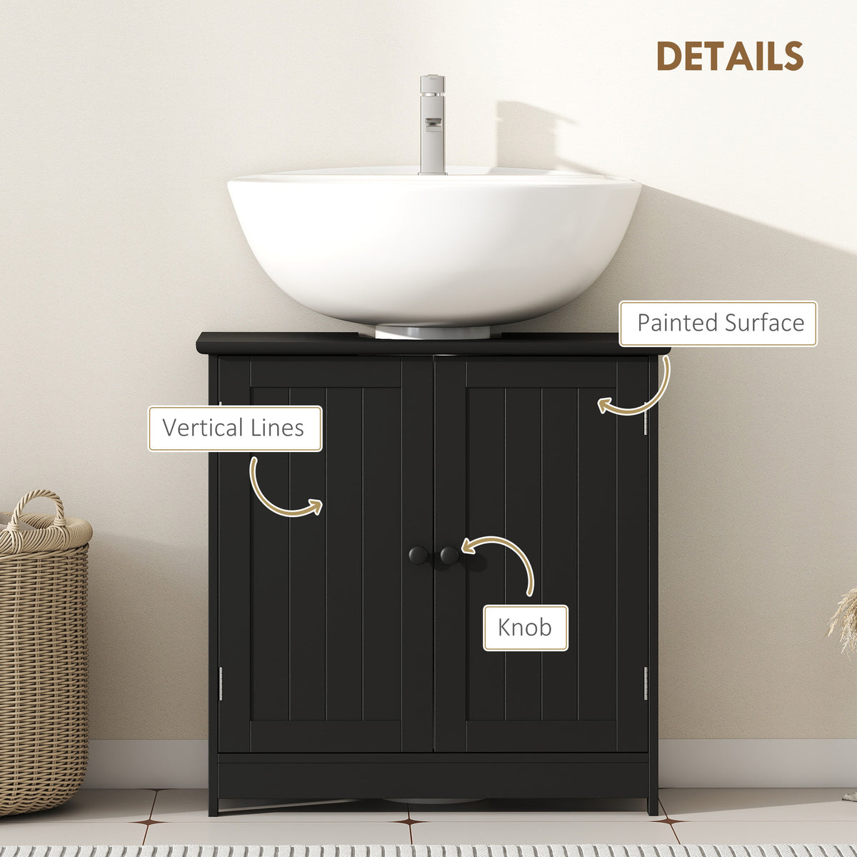 under sink bathroom cabinet pedestal dimensions and features
