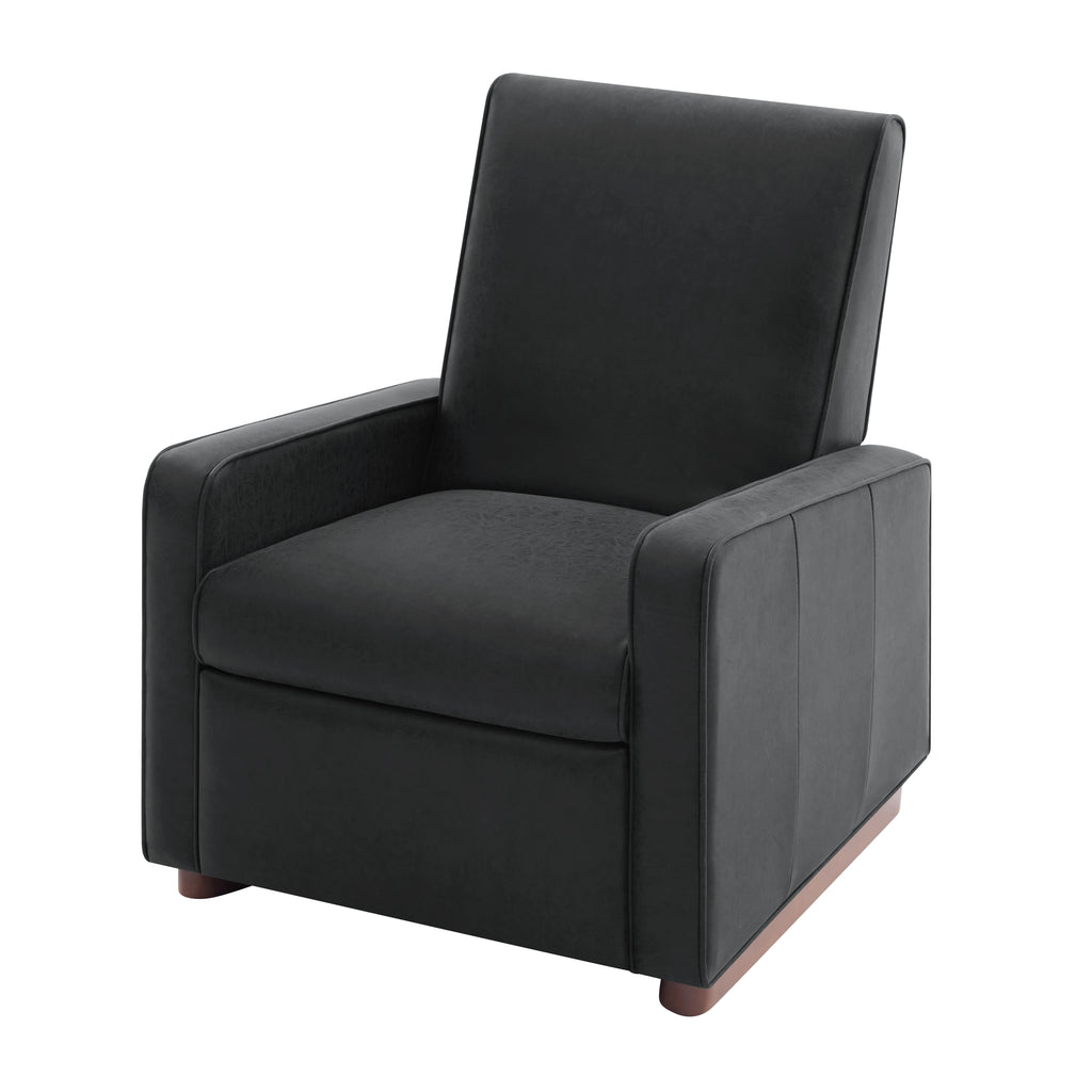 Modern Manual Recliner Chair PU Upholstered 2 Position Recliner with 160°