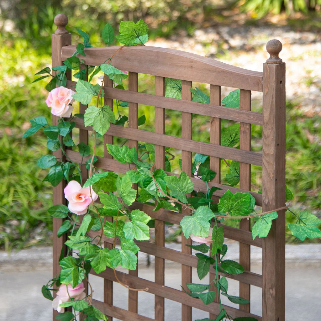 Raised Garden Bed with Trellis Wood Planter Box for Garden Free Standing - Image 4