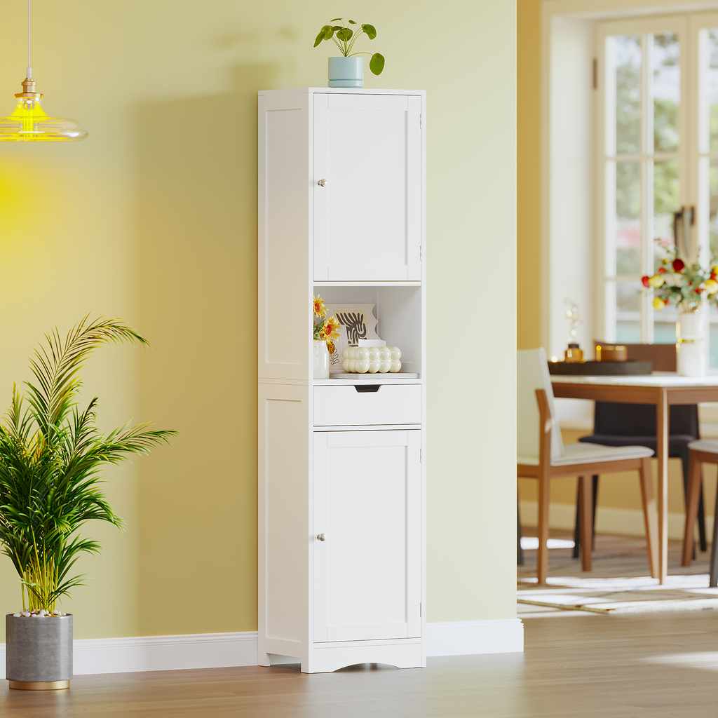67-Inch Tall Bathroom Cabinet with Drawer