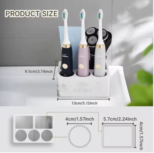 Toothpaste Holder Bathroom Counter Organizer For Electric Toothbrushes Home - Dimensions and Specifications