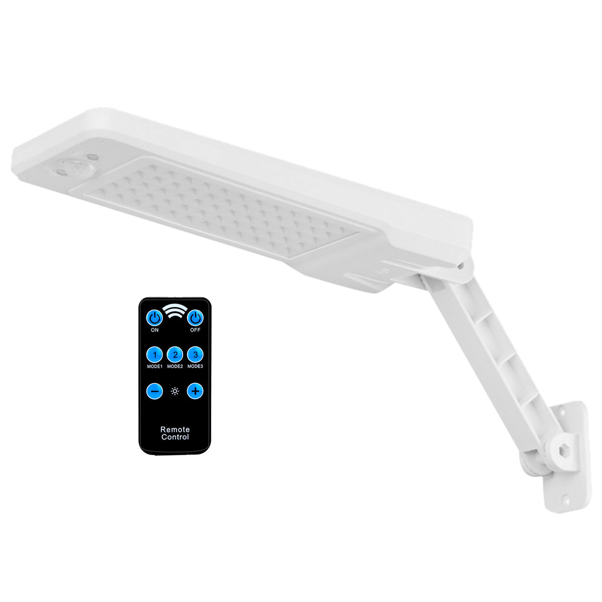 Solar Wall Light Outdoor 60LEDs PIR Motion Sensor Remote Control Wireless Lamps - Image 2