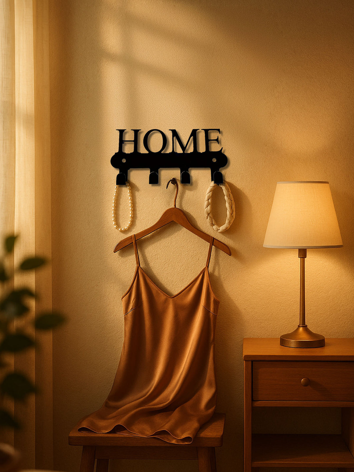 wall mounted key rack metal product angle 5