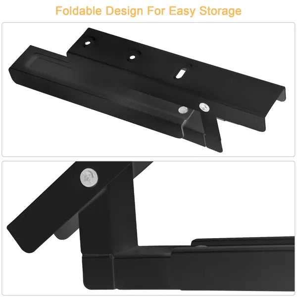 2 Pcs Microwave Brackets Adjustable Wall Mount Shelf Heavy Duty Carbon Steel
