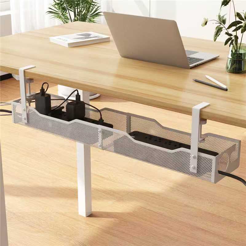 extended under desk cable management detail and structure