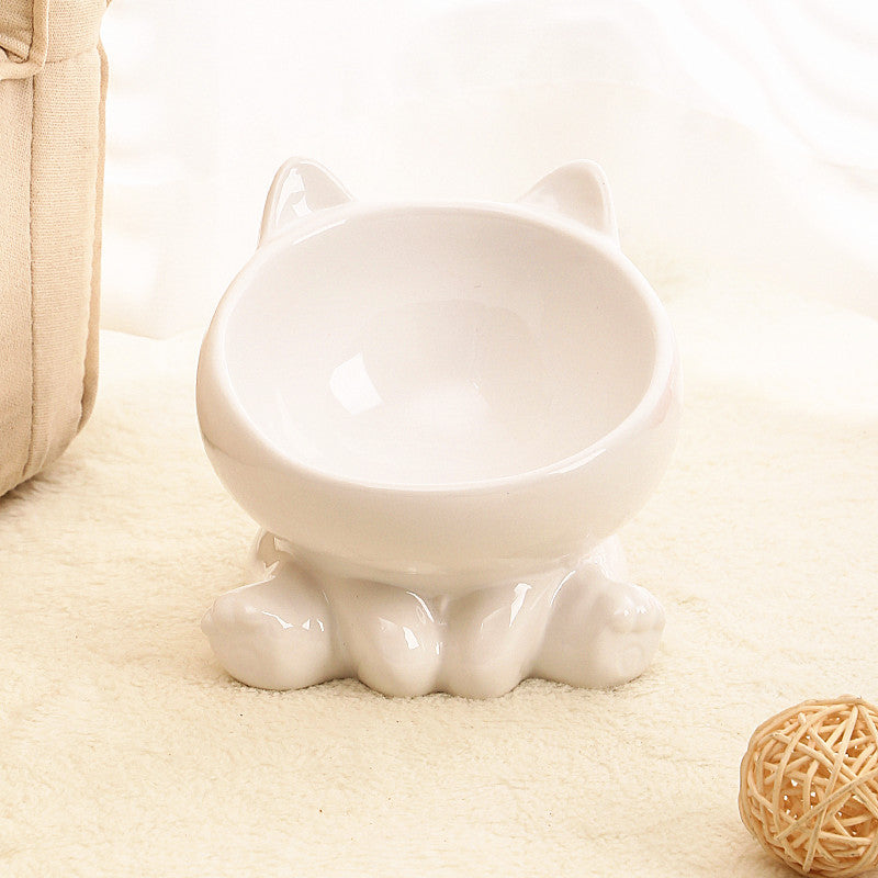 ceramic cat bowl food neck packaging and components