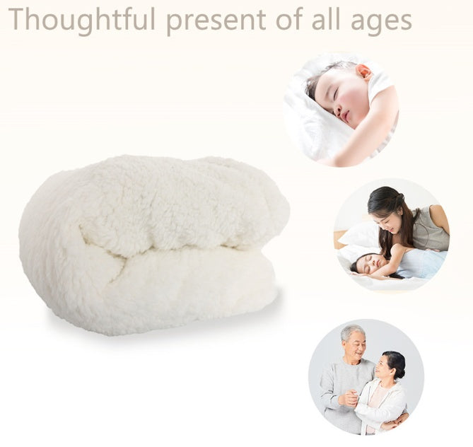 foldable bedding and blanket storage in use lifestyle