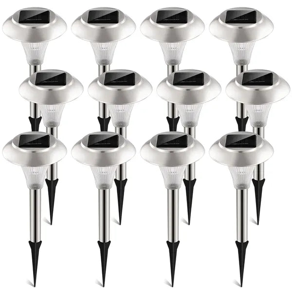 12packs solar garden lights outdoor detail and structure