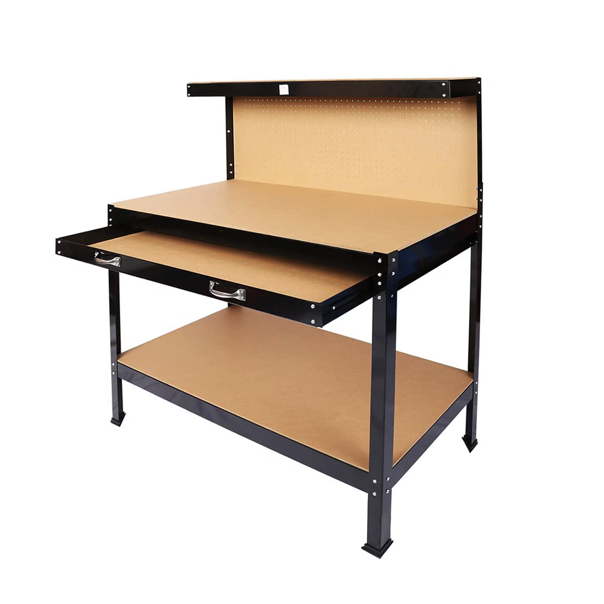 Workshop Workbench with Tool Storage