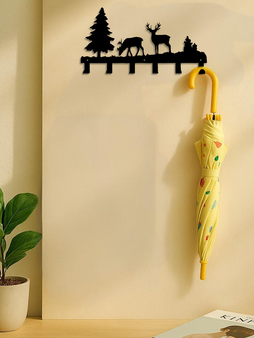 decorative elk wall-mounted key holder
