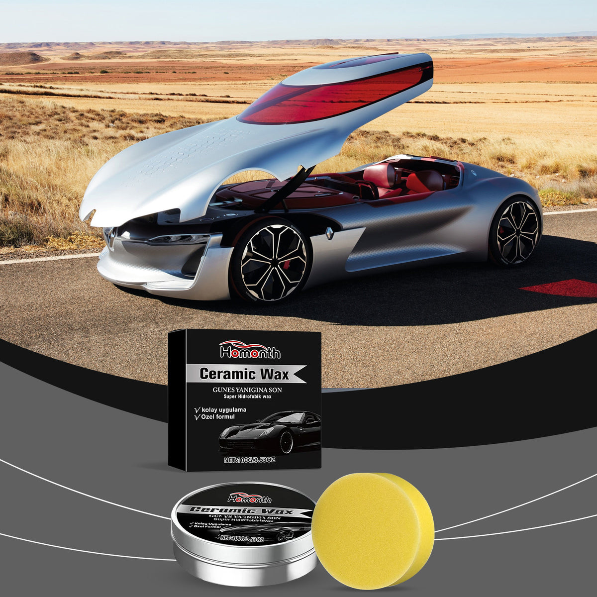 Car Care Wax Paint Gloss Anti Stain Anti Oxidation Quick Polish Wax - Image 4