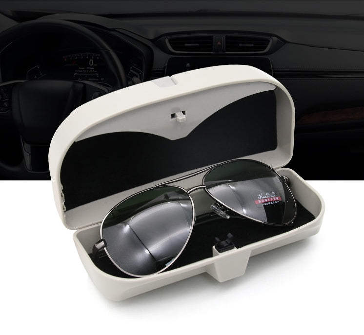 car glasses case sun visor detail and structure