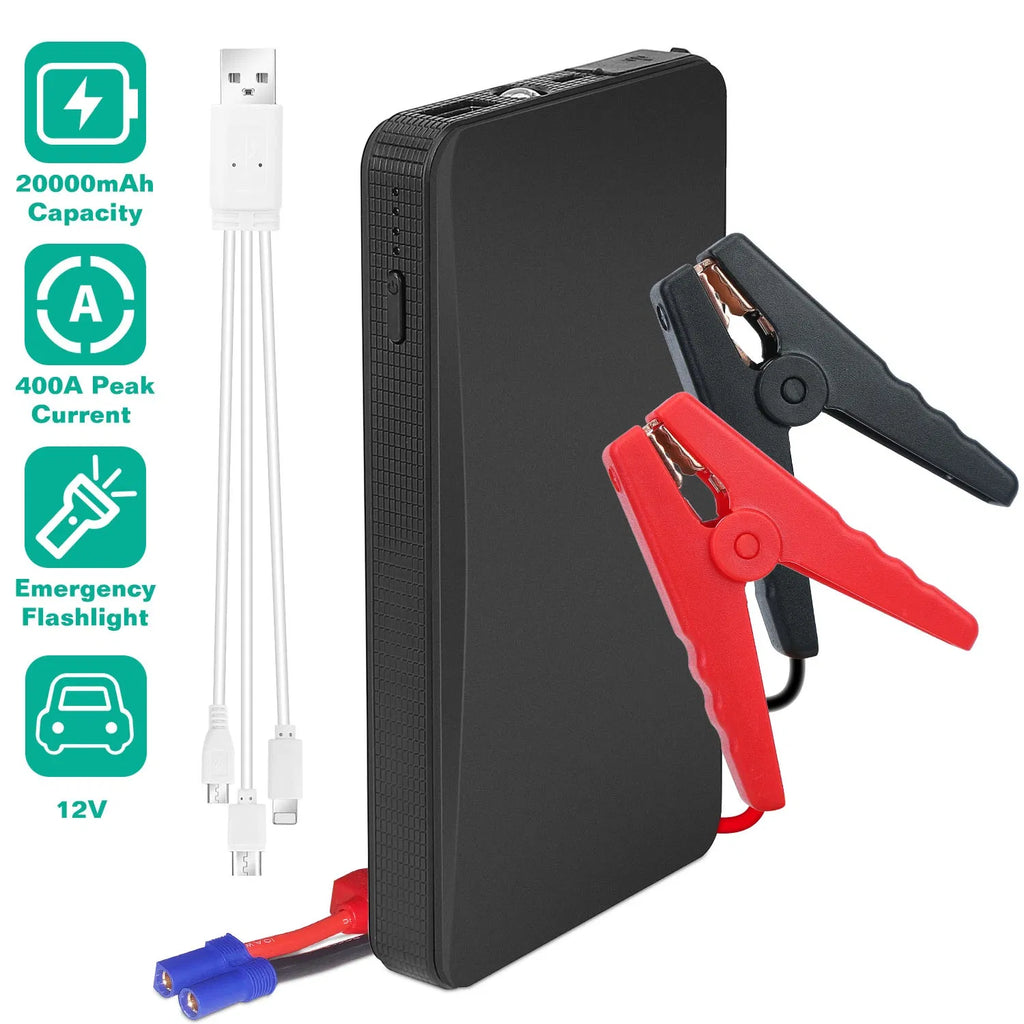 400A Peak Car Jump Starter 20000mAh For Up to 2.0L Gas Vehicles Portable USB - Image 3