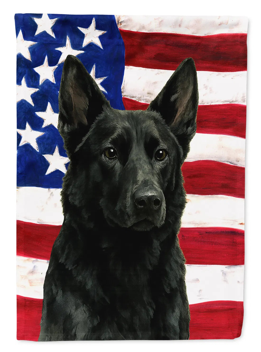 Black German Shepherd American Flag Garden Flag Mailbox Decorative Yard Banner - Image 5