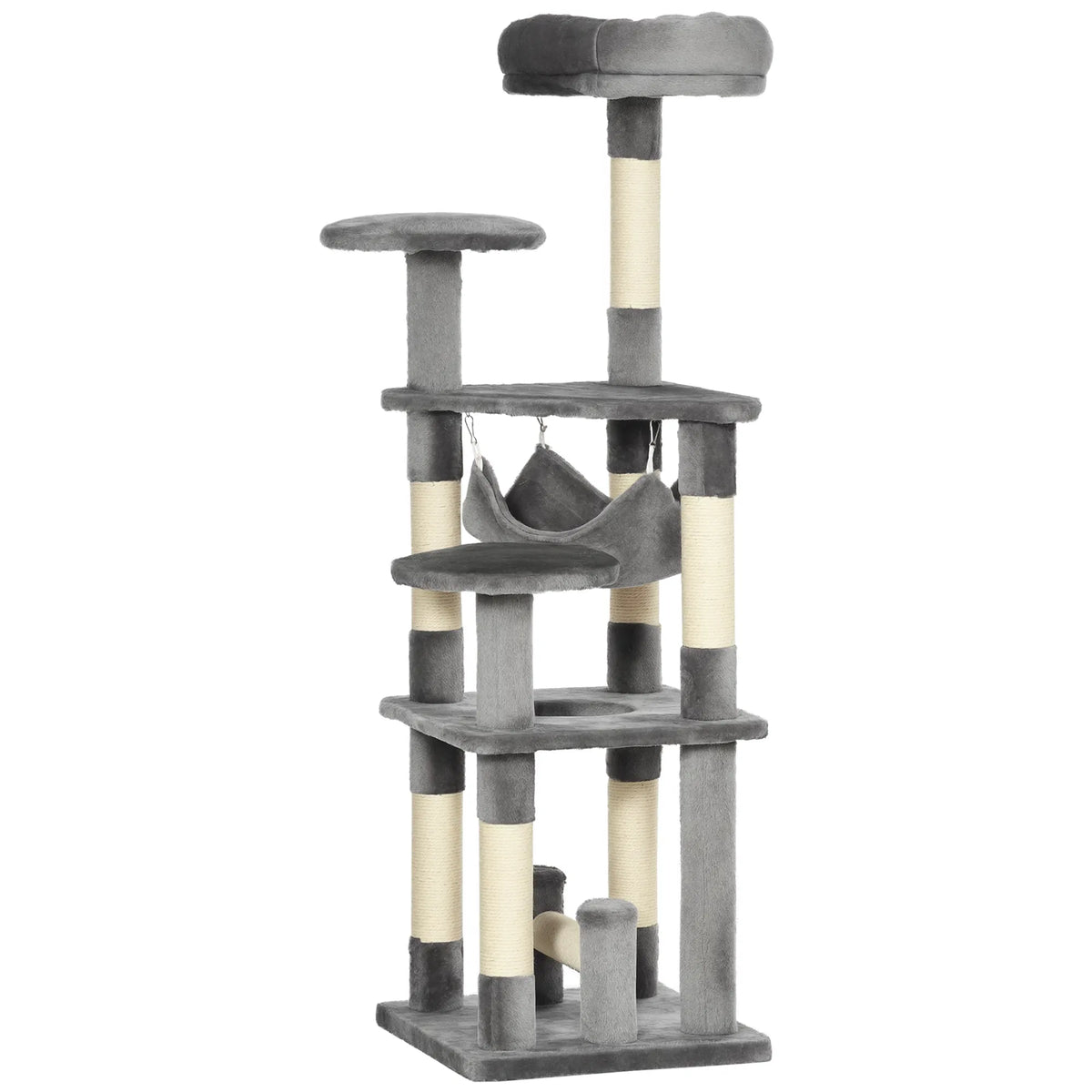 52" Multi Level Cat Tree Tower Kitten Scratcher Activity Center Play House - Image 2