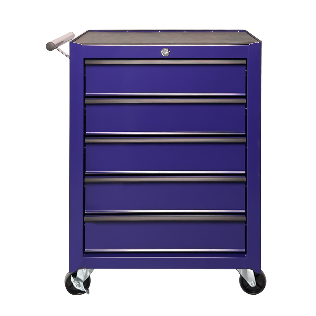 Rolling Metal Tool Chest with 5 Drawers 20" 5 Drawer Tool Chest Cabinet with