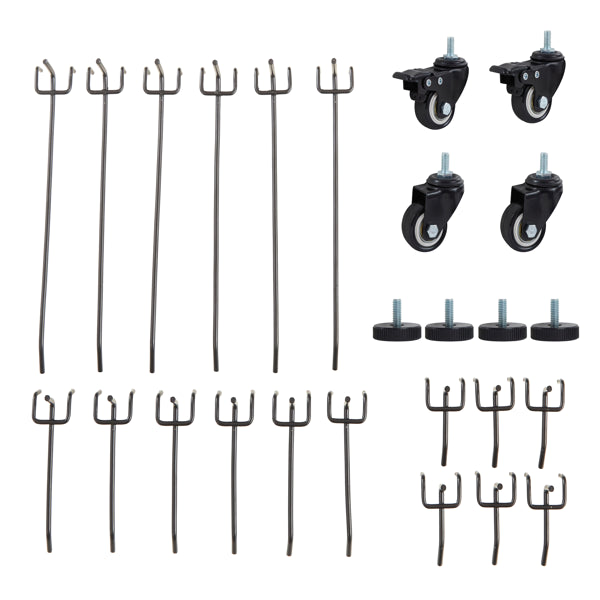 48in rolling garage workbench with pegboard product view 8