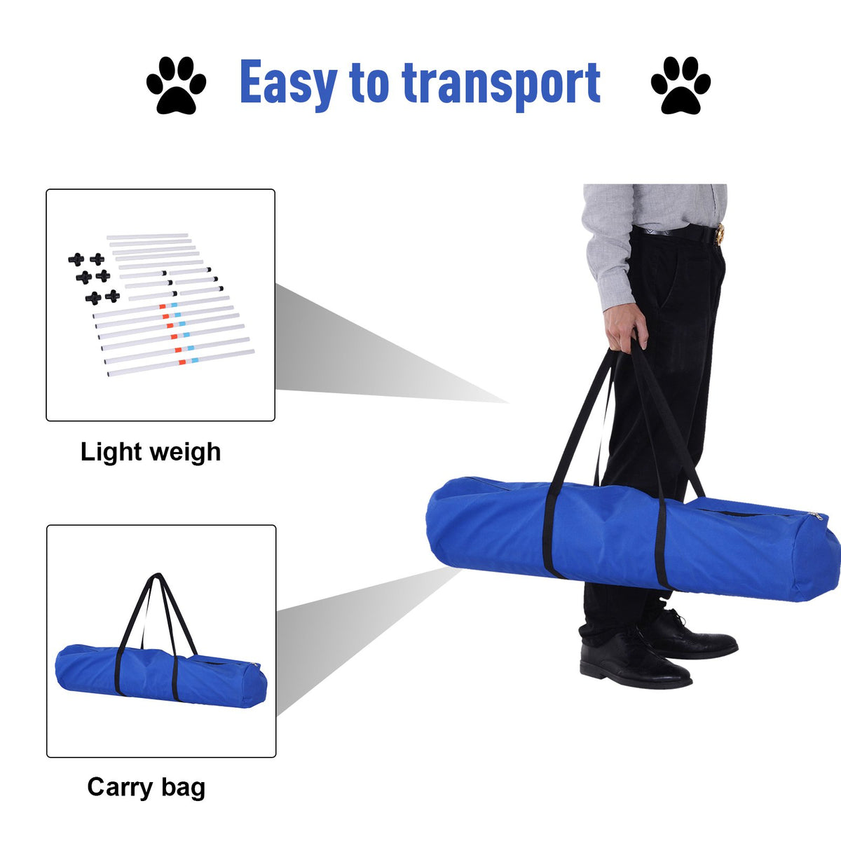Sturdy Dog Weaves Poles Pet Speed and Agility Equipment Dogs Obstacle Outdoor - Image 2