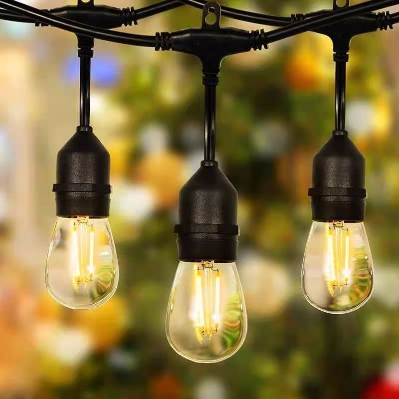 10M String Lights Outdoor 110V Hanging Patio Lights With 10 E27 Sockets Warm - Image 5