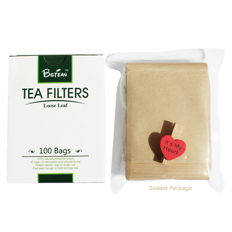 200 PCS Tea Filter Bags Disposable Tea Infuser Drawstring Loose Leaf Tea With - Image 4