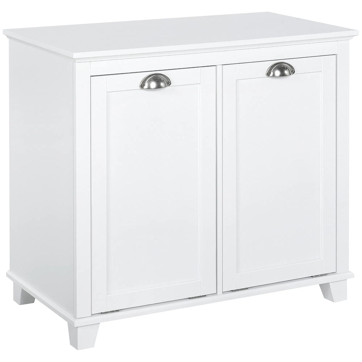 Tilt Out Laundry Storage Cabinet Bathroom Storage Organizer with - Image 5