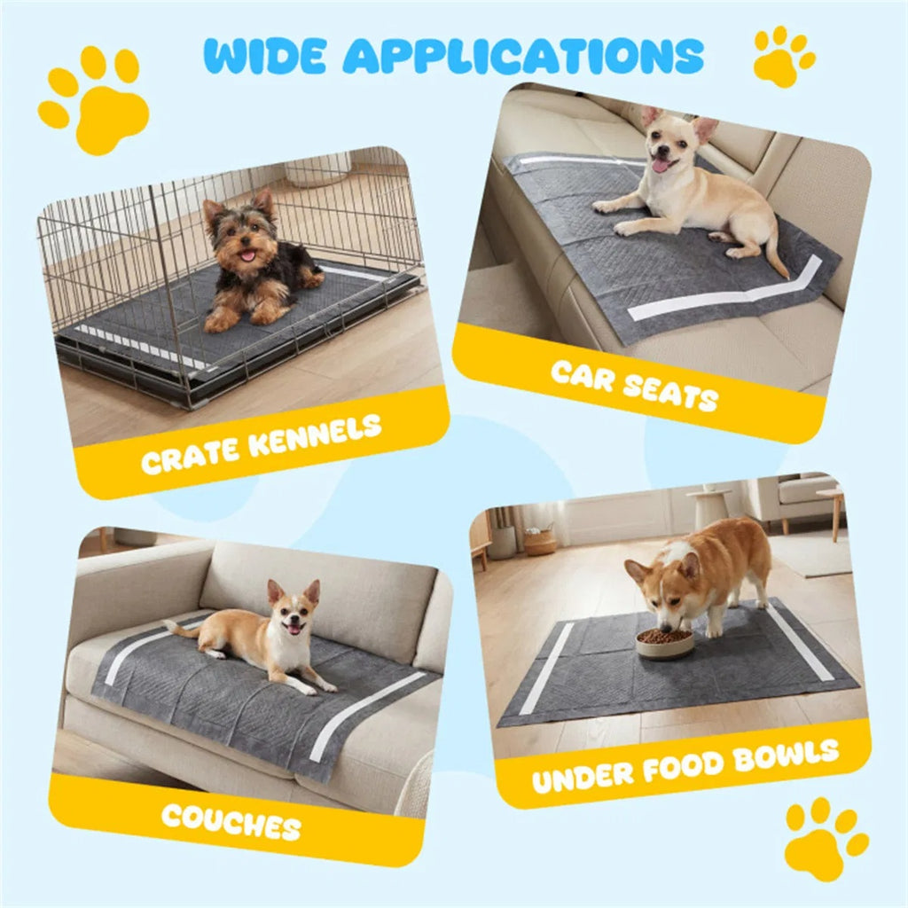150 Pack Charcoal Dog Pee Pads 24 24 6 Layer Ultra Absorbent Pet Training Pads - Image 4