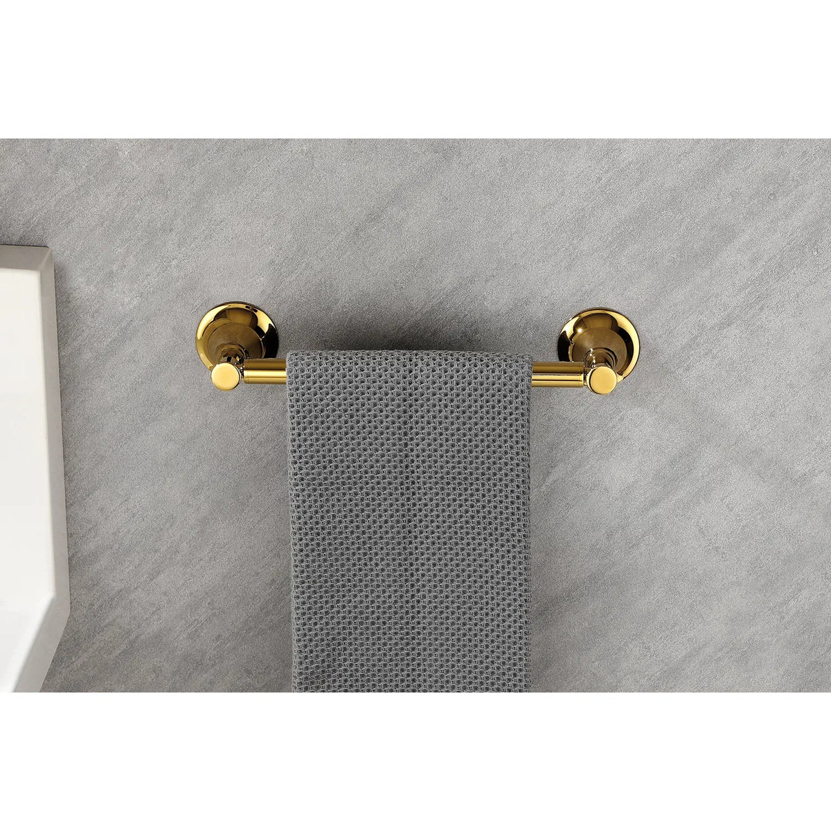 6 Piece Brass Bathroom Towel Rack Set Wall Mount - Image 5