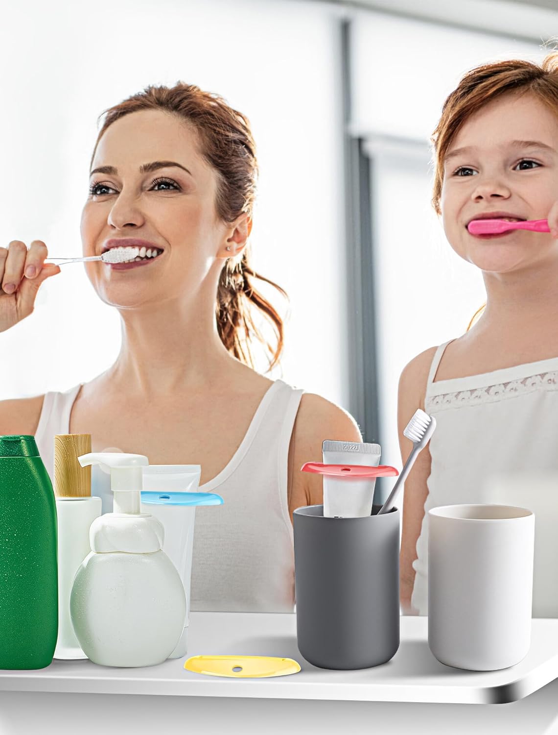 4pcs toothpaste squeezer colorful plastic product angle 6