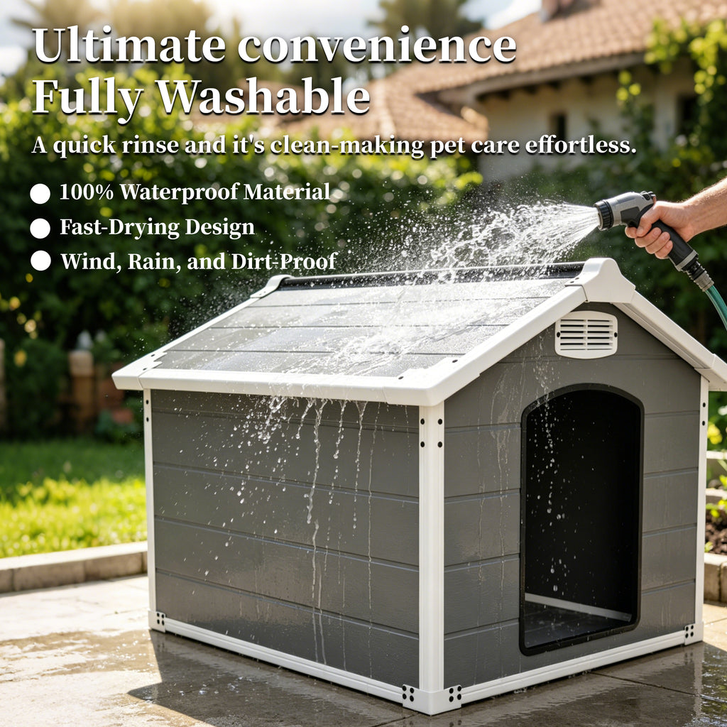 50.5" Large Dog House for Large Breeds Outdoor Indoor Heavy Duty Pet House - Image 5