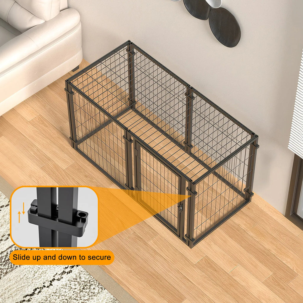 47.2" Dog Crate for Small Medium Large Dogs Puppy Dog Playpen for Yard Indoor - Image 5