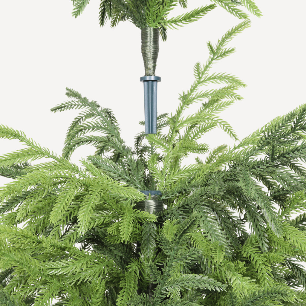 4' Artificial Real Touch Pine Tree in Black Plastic Pot 1pc/set - Image 2