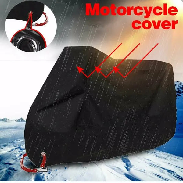 3XL Motorcycle Cover Waterproof Heavy Duty For Winter Outside Storage Snow Rain - Image 2