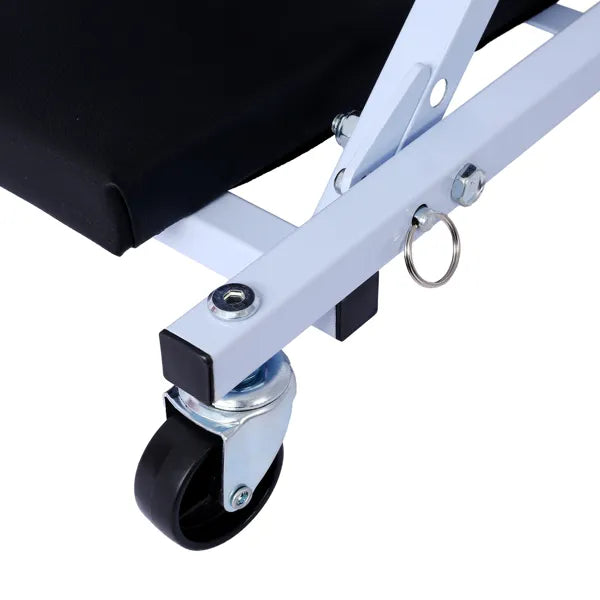 36 Inch 2 in 1 Foldable Mechanic Creeper and Rolling Stool Seat - Image 8