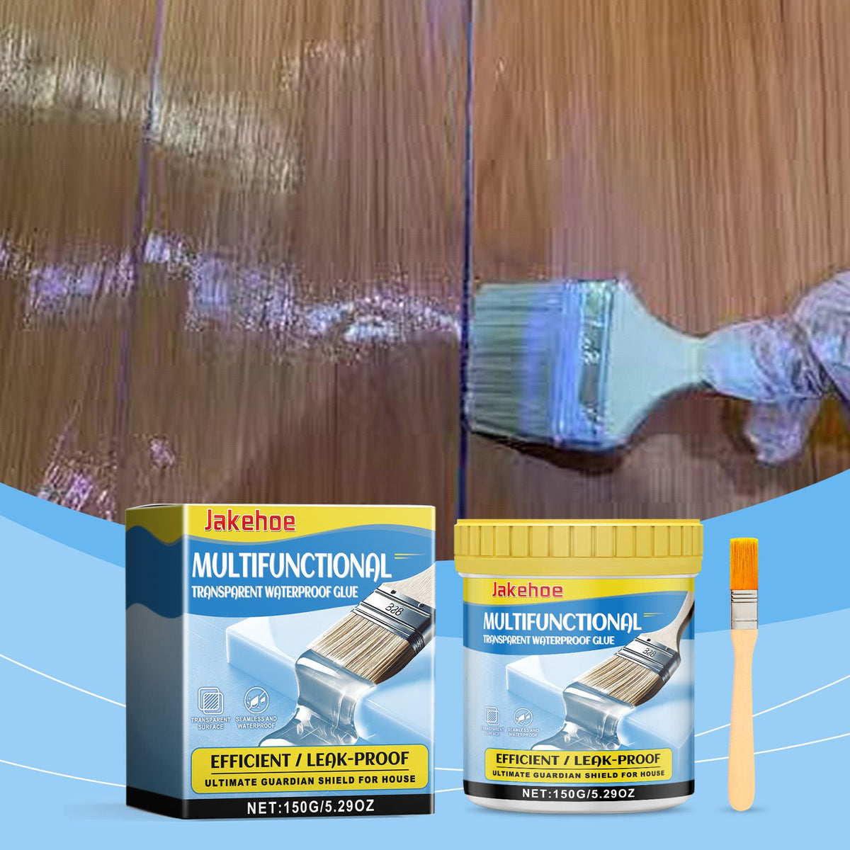 JAKEHOE Clear Waterproof Repair Adhesive Kit 1 Piece Kit - Image 2