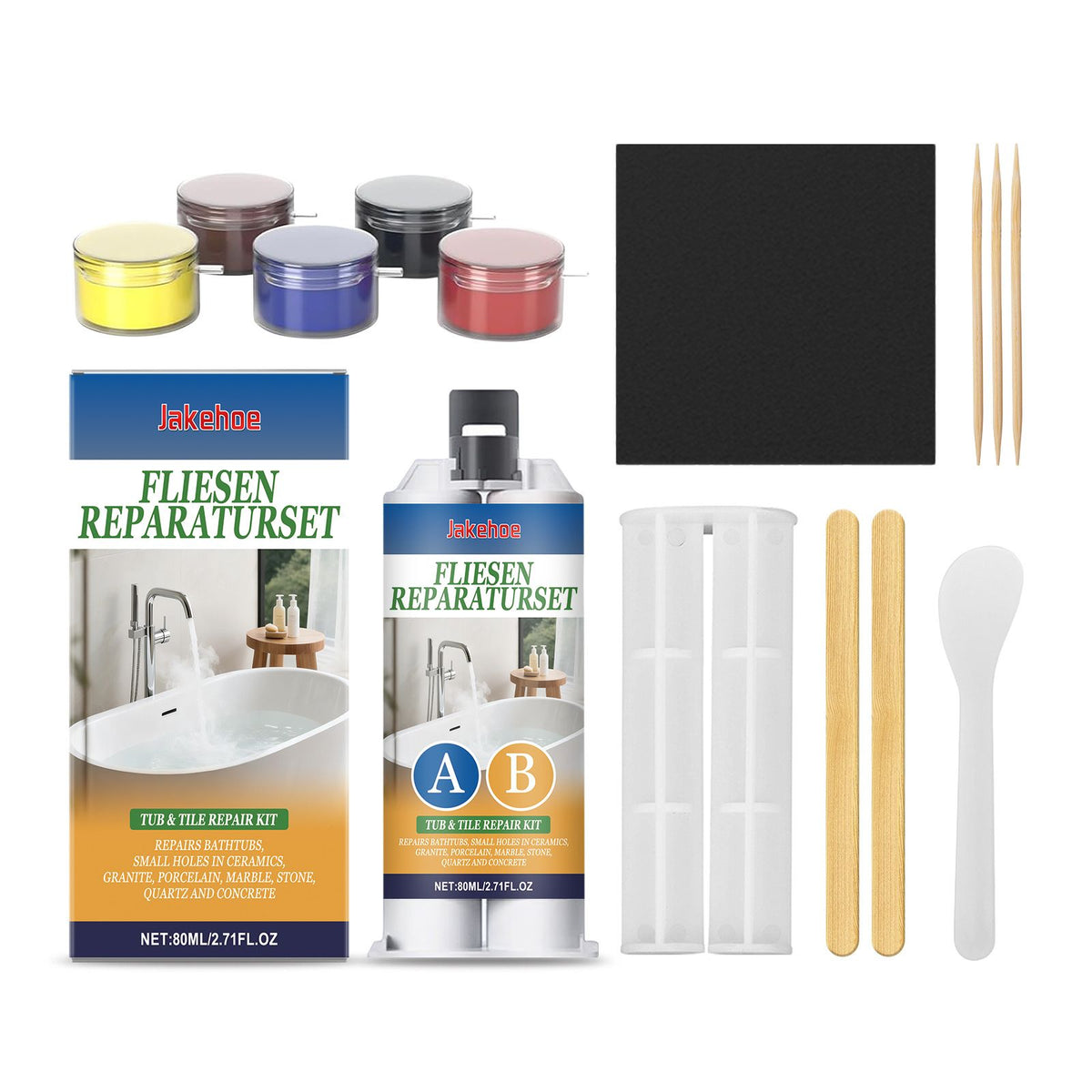JAKEHOE Tile Repair Kit 80 ml Kit - Image 4