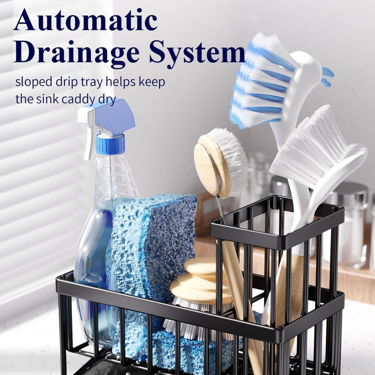 kitchen sink rack sponge holder product angle 9